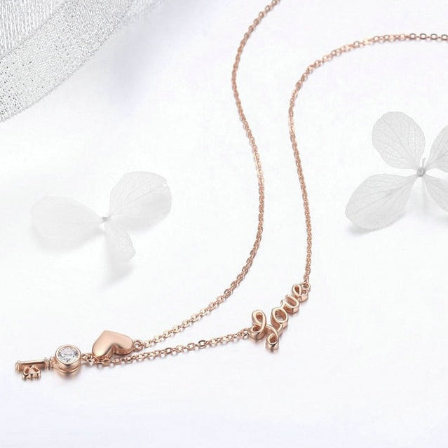 New Keyhart Halskette