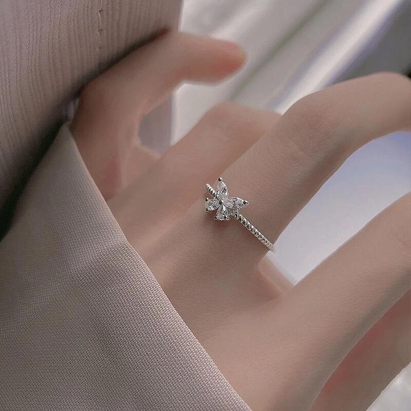 Schmetterling Zirkonia Ring
